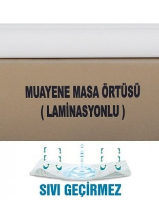 Muayene Masa Örtüsü Laminasyonlu 50 Metre-En:51 cm Lamine 1 Adet Rulo