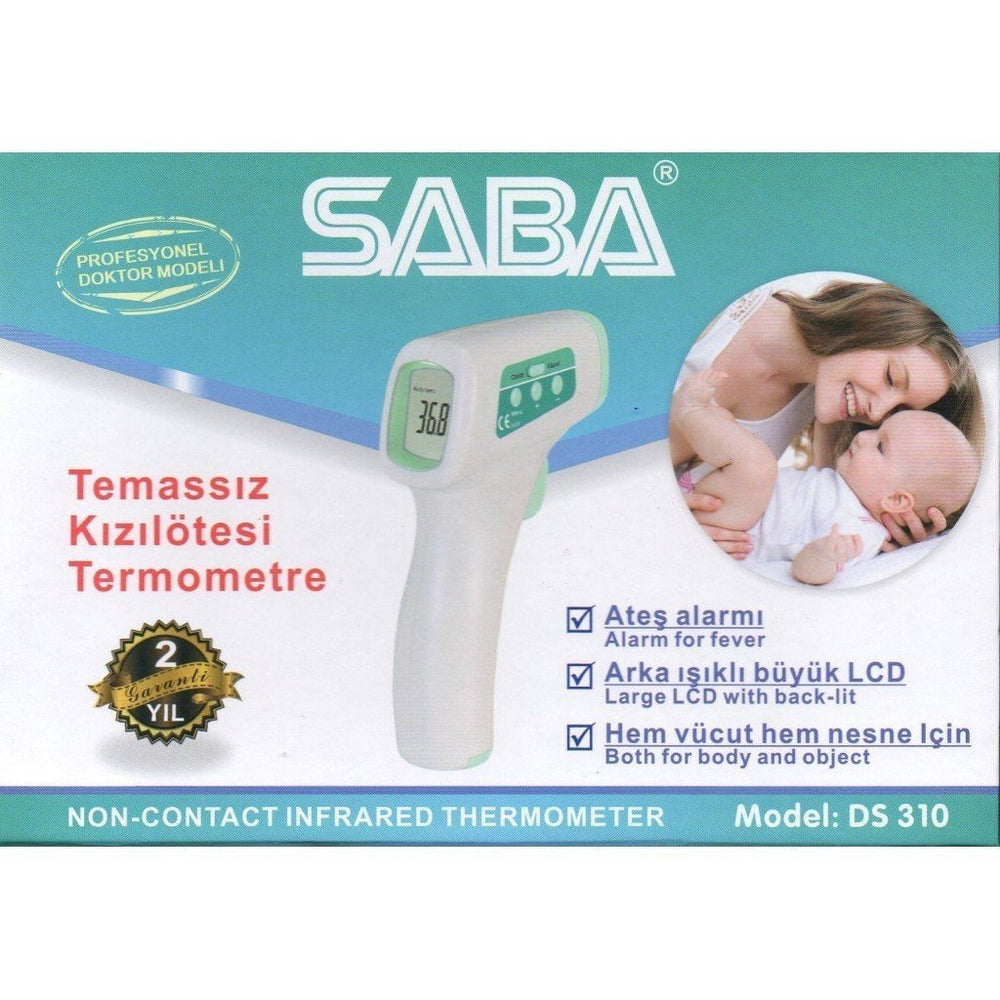 Saba ds-310 temassız kızılöteli ateş ölçer i̇thal termometre