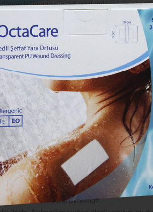 OctaCare Şeffaf Yara Örtüsü 9 cm x 10 cm 25 Adet