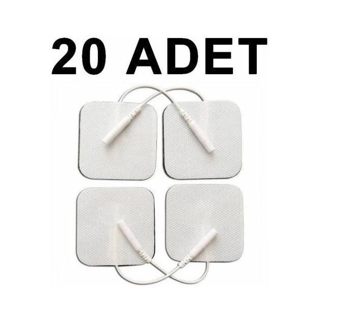 Medkaltec 20 adet tens pediı kablolu yedek elektrot 5x5 tens pedi