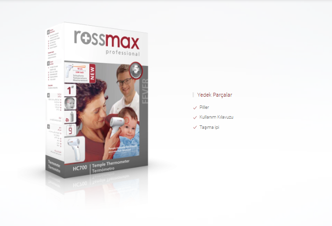 Rossmax hc700 temassız termometre ateş ölçer