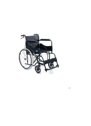 Comfort Plus Siyah Kumaş Standart Transfer Refakatçı Frenli Tekerlekli Sandalye
