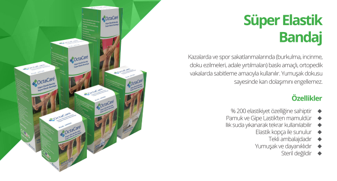 Süper elastik bandaj 12 cm x 4,5 m 1 adet