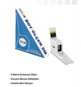 Duvara monte boy ölçer 2 metre