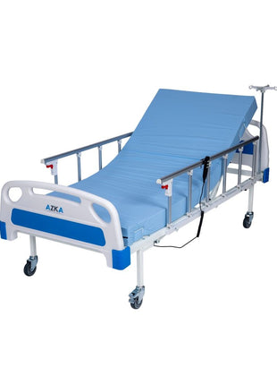 AZKA DE04 Dual Motorlu Alümi̇nyum Korkuluklu Ekonomi̇k Hasta Karyolası