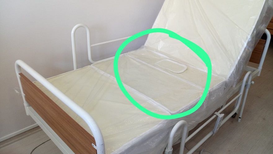 Emek Deri Kılıflı 2 Parça Hasta Yatağı Süngeri