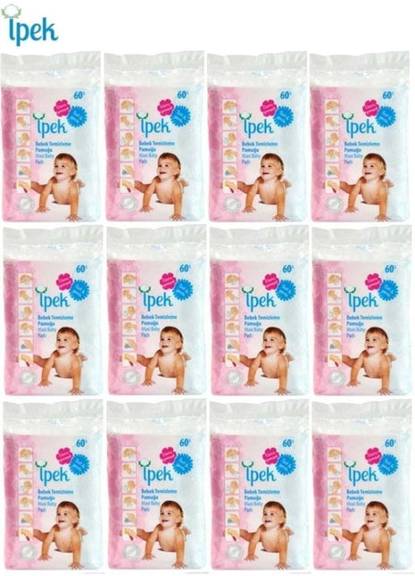 İpek Hidrofil Maxi Bebek Pedi 60'lı (12'li Paket)