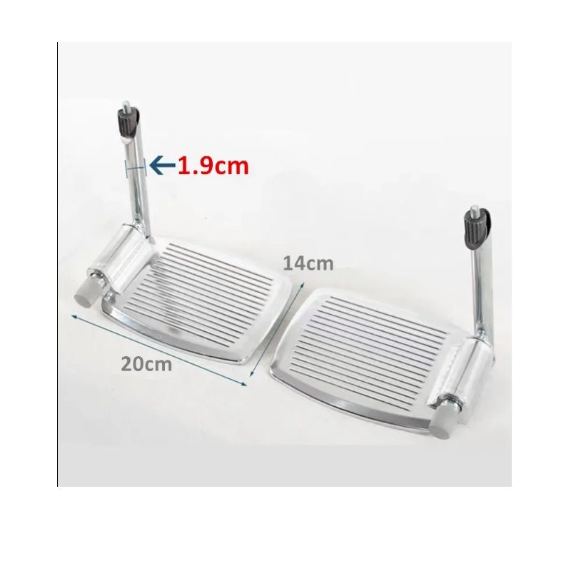 Leo Metal Tekerlekli Sandalye Ayaklık Pedalı - Dayanıklı ve Ergonomik